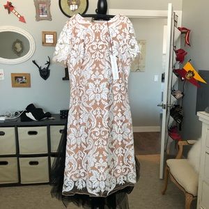 NWT. Sequins laced dress, S.